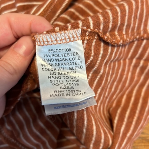 Umgee Striped Cotton Blend Dress - Picture 5 of 5